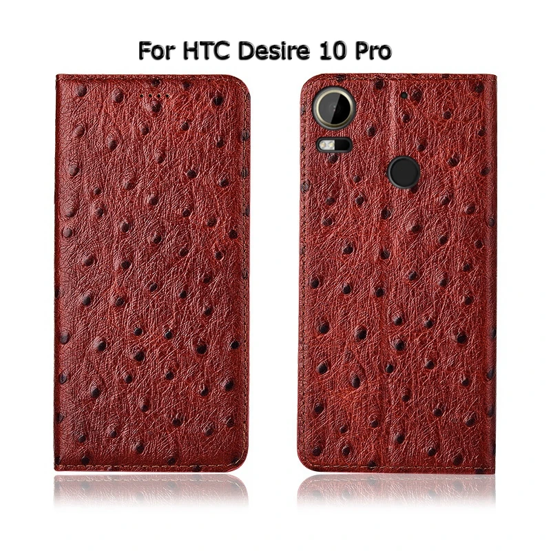 Страус Текстура чехол для htc Desire 10 EVO Pro 12 плюс 12+ крышка флип подставка, гнездо для карточек из натуральной кожи чехол для телефона