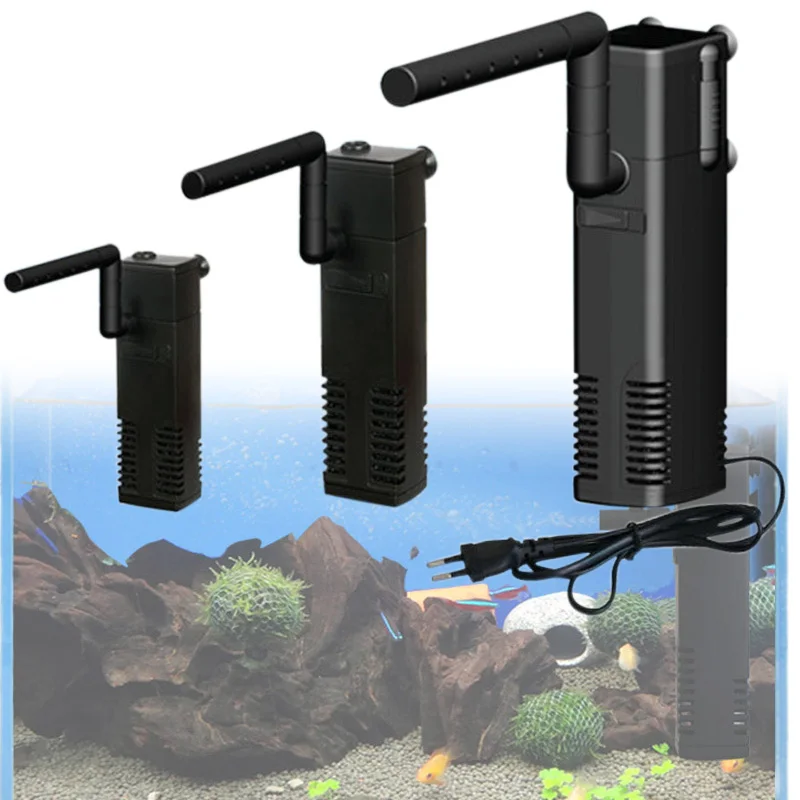 

Internal Aquarium Filter Water Pump with Spray Bar Filtration Durable for Fish Tank can CSV