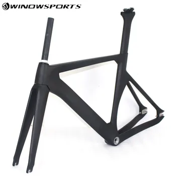 

Aero Carbon Fiber Track Bike Bicycles Frame+fork+seatpost+clamp Bicycle Aero Track Frameset Glossy/matt