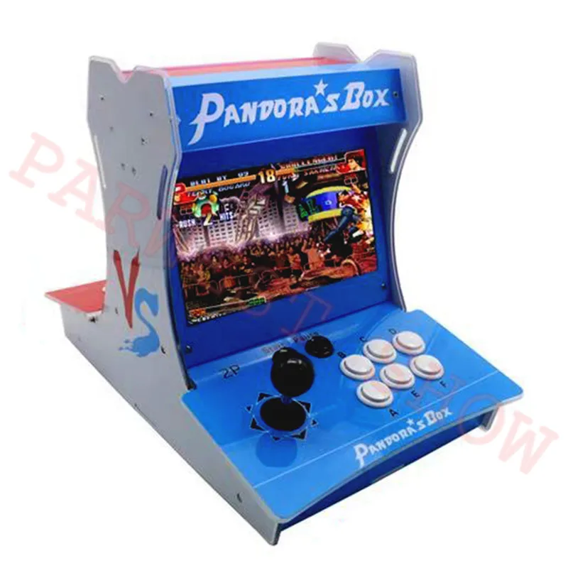 

Newest 2 player 10 inch LCD Screen Mini Fighting Machine Arcade Game machine with Pandora 9 1500 games in 1 VGA HDMI output