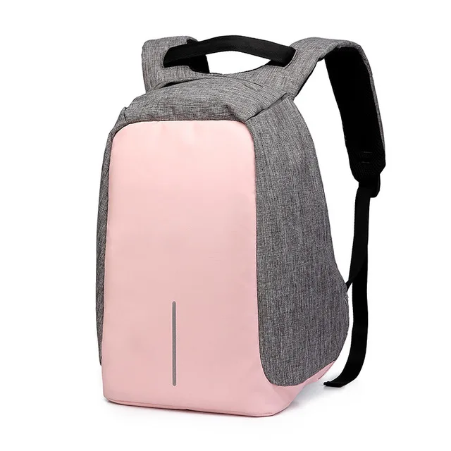 Mochila para mujer con carga USB Oxford impermeable de 14 pulgadas Mochila para mujer
