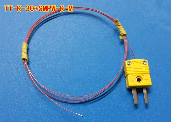 Термопары провода типа K температура линии TT-K-30-SLE+ желтый штекер/TT-K-36-SLE+ SMPW-K-M разъем термистор с термопарой провода