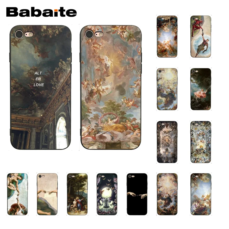 Babaite قصر فرساي خلق آدم الفن الهاتف حقيبة لهاتف أي فون 8 7 6 6 S زائد X XS ماكس 5 5 S SE XR Fundas كابا