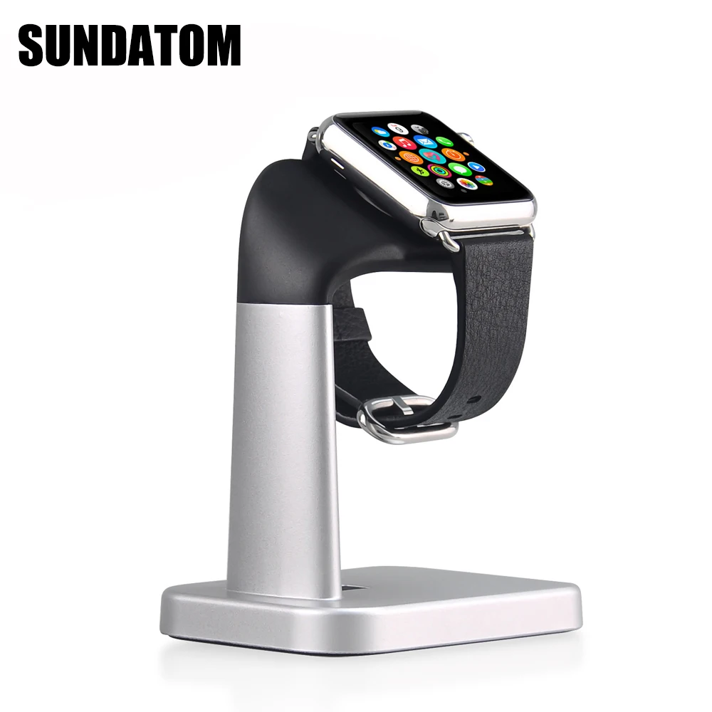 

SUNDATOM Charging Dock Stand For Apple Watch Series 2 3 4 Stand Holder Aluminum Desk Holder for iWatch 38mm 42mm 44mm