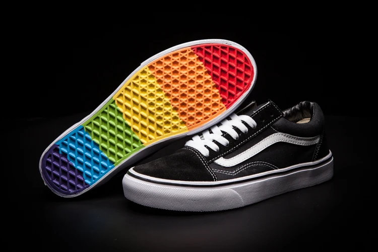 Buy Vans Pride Shoes | Vans Old Skool Rainbow Sole Skate Shoes