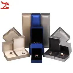 Высокое качество Stringy Light PU серебро золото синий цвет кольцо серьги, ожерелья набор ювелирных изделий упаковка хранения Органайзер коробка