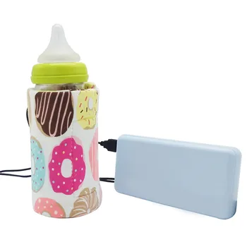 

USB Baby Feeding Bottle Warmer Cover Travel Cup Heater Infants Food Bottle Storage Bag Newborns Insulation Thermostat Daily Care