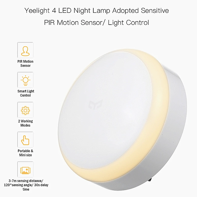 Yeelight xiaomi датчик движения светодиодный умный дом mi лампа инфракрасный