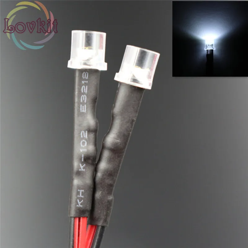 50pcs 5mm Warm White Diffused Led 9V 12V DC Pre-Wired Leds Light Bulb 20CM New