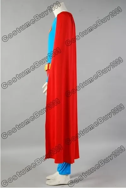 Hot Sale Superman Christopher Reeve Jumpsuit Costume Cosplay