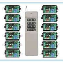 3000 м длинный диапазон AC220V 1CH RF беспроводной пульт дистанционного управления релейный переключатель светильник/лампа/окно/гаражные двери жалюзи проекционный экран