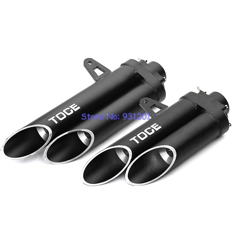 Entrada 51mm moto TOCE Escape silenciador Escape Slip On Universal silenciador de moto de aleación de aluminio