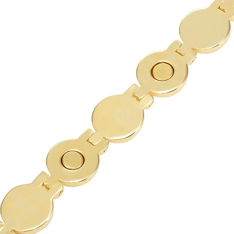Escalus женские магнитные ювелирные изделия Романтический подарок круг цвет красочные эпоксидные Дамы Золото Цвет био браслет на запястье