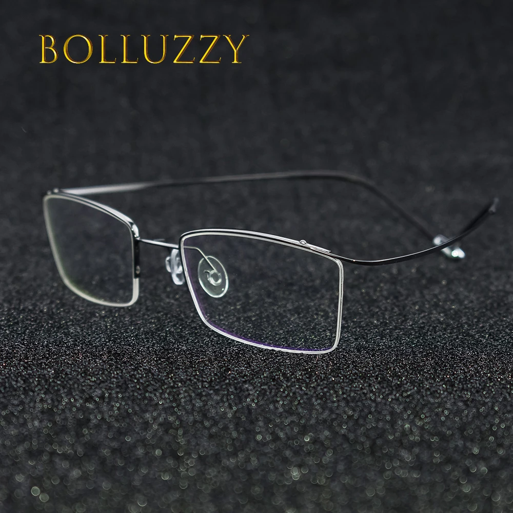 

Ultra Light No Screw Eyeglasses Frame Men Women Degree Optical Prescription Receipt Eyebrow Spring Leg Eyeglasses Eyewear Frame