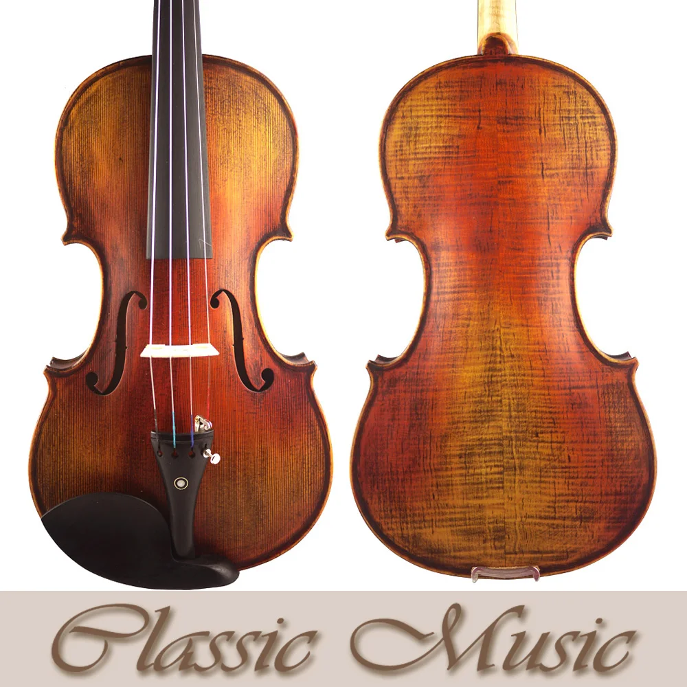 

Copy of 1715 Stradivarius Violin#1467, Handmade Antique Oil Varnish,Advanced Level, Siberian Spruce ,Powerful tone