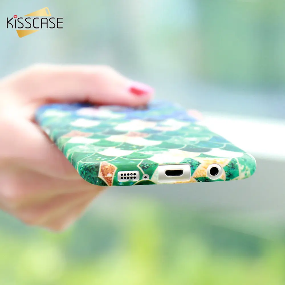 Чехол KISSCASE 3D для Samsung Galaxy S7 S8 Plus Note 8 матовый светящийся чехол A5 A3 2017 чехол|case for samsung