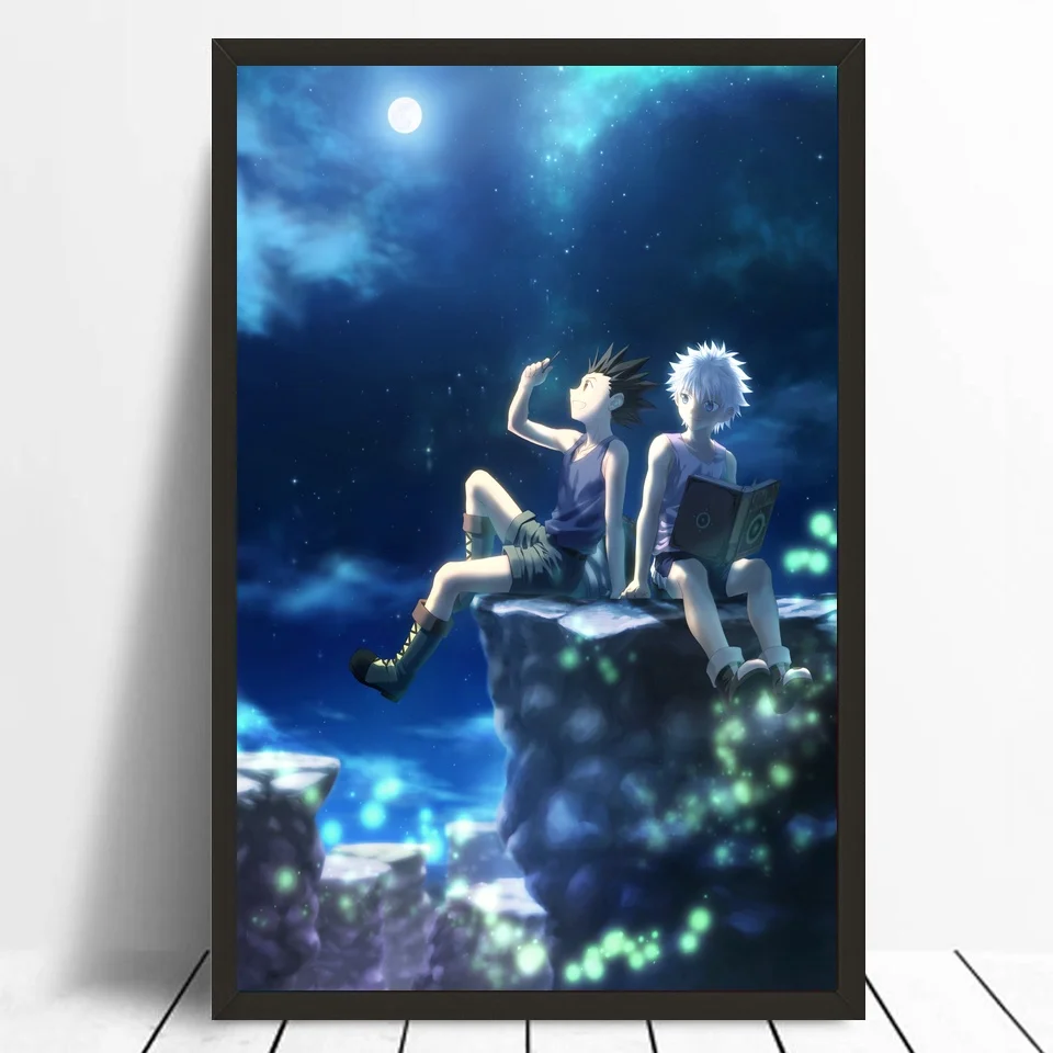 

Home Decor Wall Art Japanese Classic Anime Poster Hunter x Hunter Silk Wall Poster Boy Girl Room Decor Gift