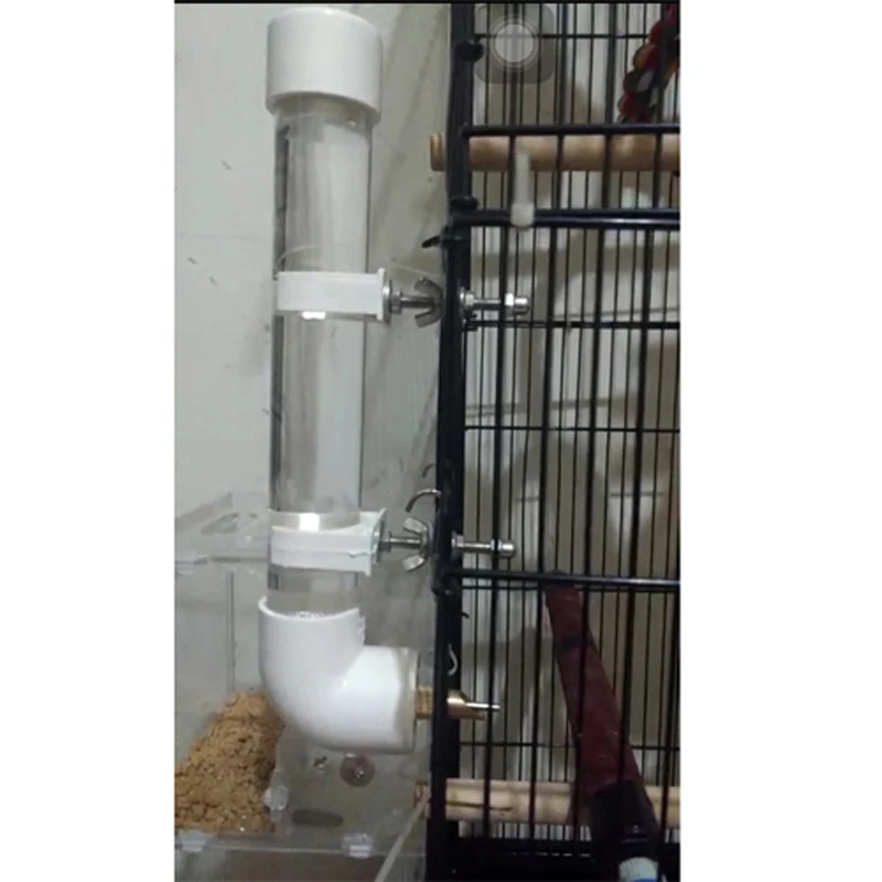 Длиннохвостный попугай кормушка клетка для домашних животных висячая Автоматическая миска для еды дозатор питьевой воды для попугая попугаев
