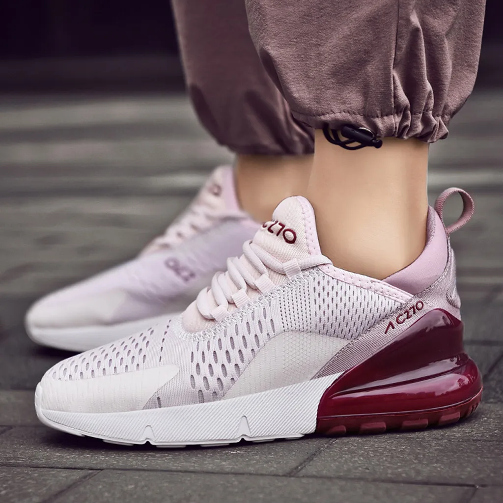 

Fashion Non-Slip Light Sneakers Womens Leisure Exercise Flat Running Shoes Air mesh Breathable Lace Up Round Toe Chaussure Femme