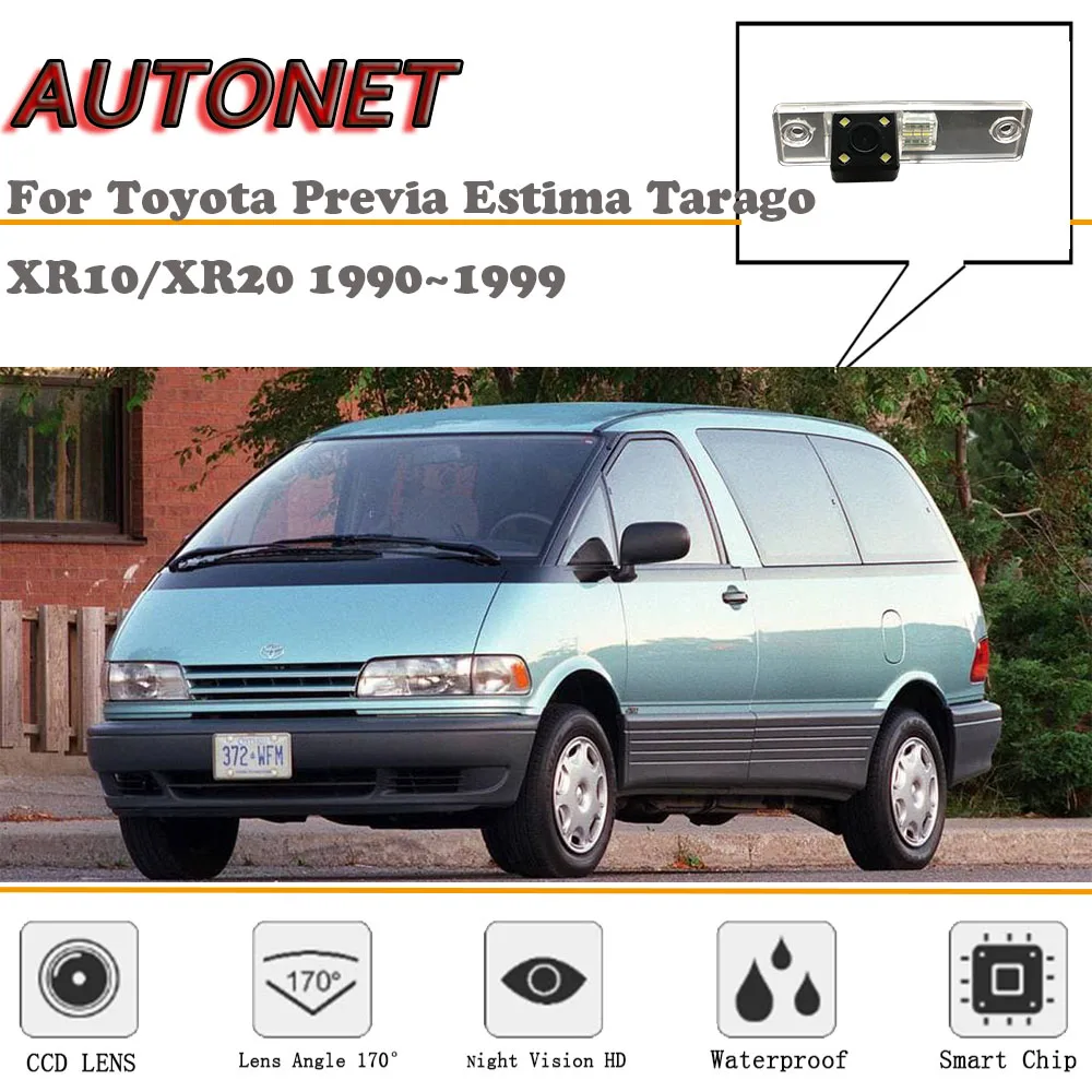 Камера заднего вида AUTONET для Toyota Previa Estima Tarago XR10/XR20 камера с CCD номерного знака 90
