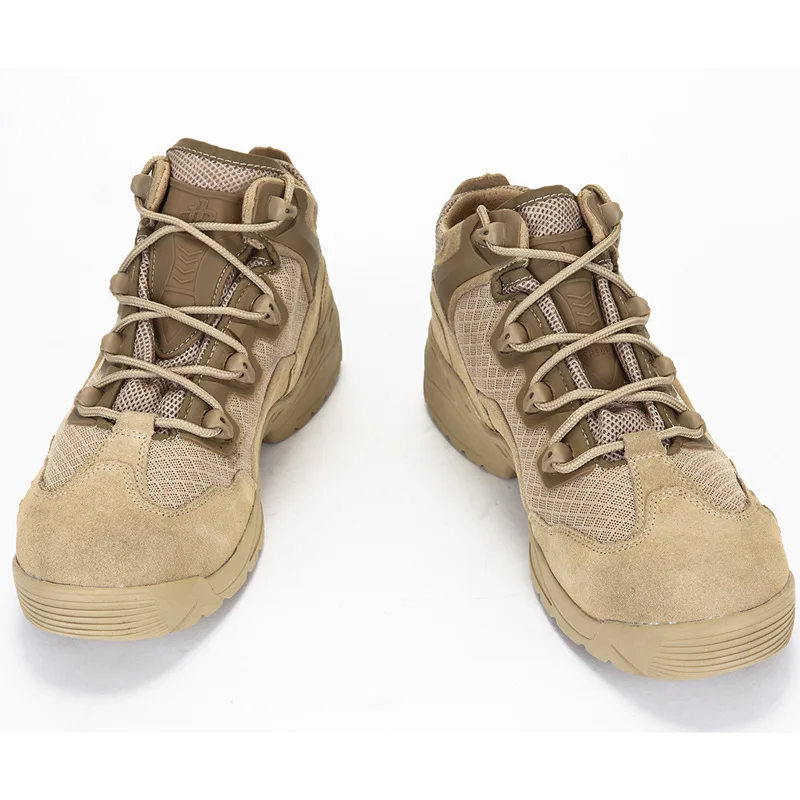 MGN/брендовые дышащие мужские ботинки в стиле милитари; Мужская обувь; кроссовки для женщин; нескользящая рабочая обувь; обувь для альпинизма - Цвет: 209 Summer mesh Sand
