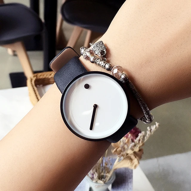 2017 cool black & white Minimalist style wristwatch bgg creative design Dot and 2017 cool black & white Minimalist style wristwatch bgg creative design Dot and