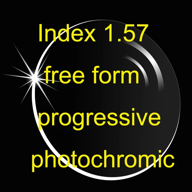 index 1 57 free form progressive with photochromic transition lens free form progressive