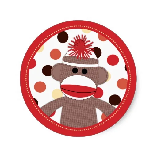 3 8 см красный носок обезьяна пользу стикер уплотнения ребенок душ|stickers cap|shower drain