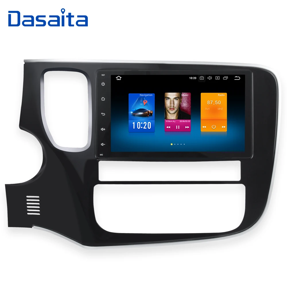 Top Dasaita 8" Android 9.0 Car GPS Radio Player for Mitsubishi Outlander 2014 2015 2016 Octa Core 4GB+32GB Auto Stereo Multimedia 0