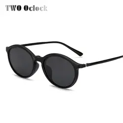 Два Oclock ультра-легкий TR90 Круглый клип на солнцезащитные очки женщина Магнитные очки Frame весна петли зрелище аксессуары для очков L2223