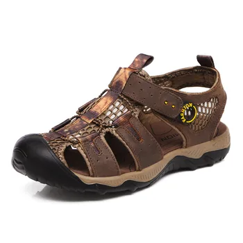 

Nice Genuine Leather Men Sandals Summer Leather Sandals Men High Quality