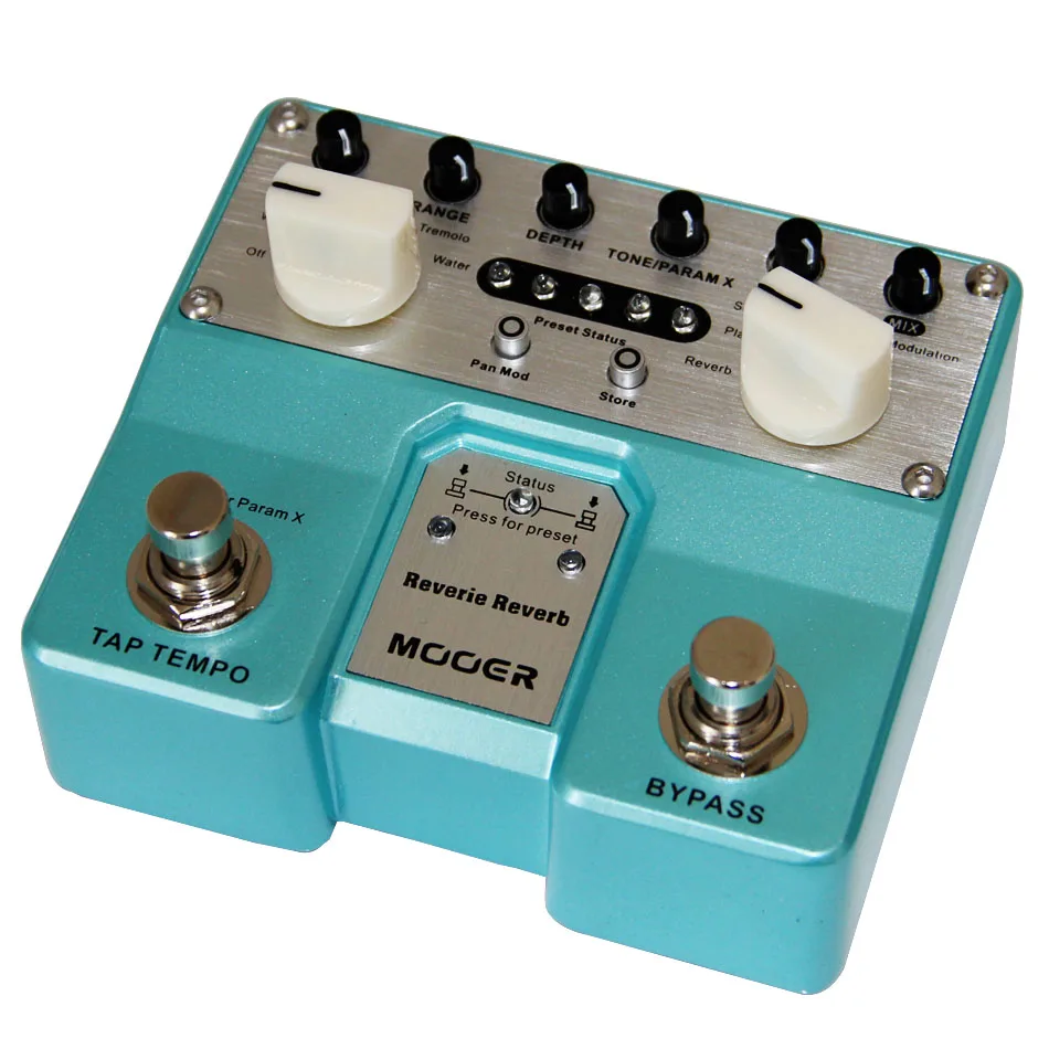 

Mooer High Quality Reverie Reverb Guitar Effects Pedal with 5 Reverb Effects Two-channel Stereo Guitar Pedal Guitar Accessories
