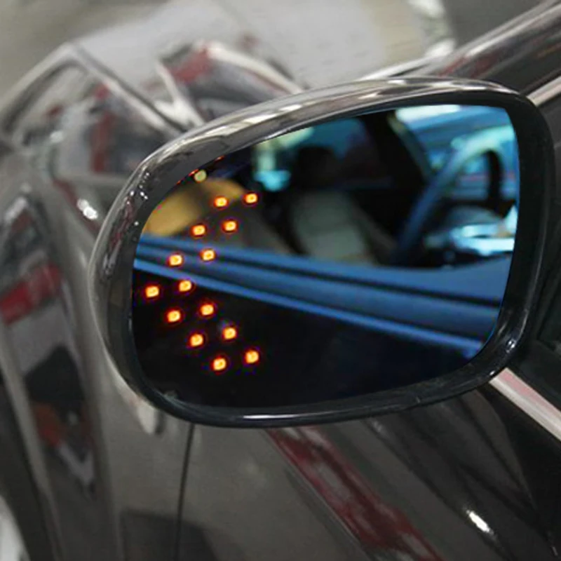 Urbanroad 1PCS 14 SMD LED Arrow Panels Light Car Side Mirror Turn