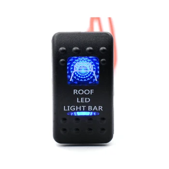 

50Pcs/Lot 12V 5pin Marin Car Boat Rocker Switch With LED Light