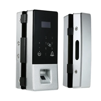 

Security Biometric Fingerprint Lock for Glass Door Password IC Cards Remote Control Smart Glass Door Lock Touch Panel No Drill