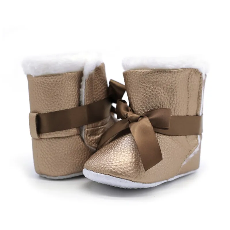 Winter Warm Baby Girls Princess Sweet Winter Boots First Walkersborn Cashmere Infant Toddler Kids Winter Shoes