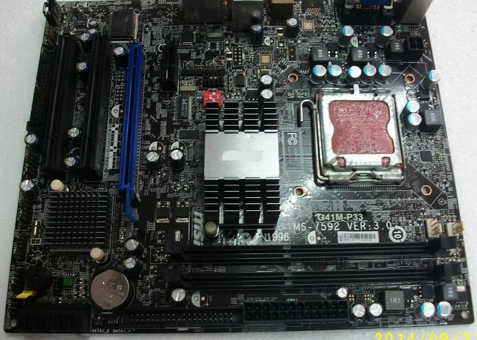 

Used! Motherboard/Mainboard for MSI G41M-P34 LGA 775 DDR3 8GB VGA Micro ATX board