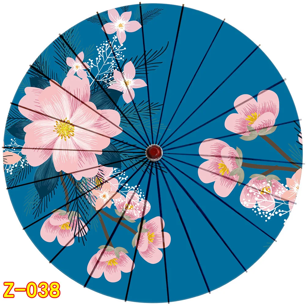 Автомобильный складной персональный Солнечный Японский китайский зонтик для женщин классический смазанный бумажный декоративный зонтик cadeau femme - Цвет: champers