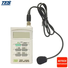 RS-232 регистрация данных тестер уровня звука/Шум дозиметр TES1355