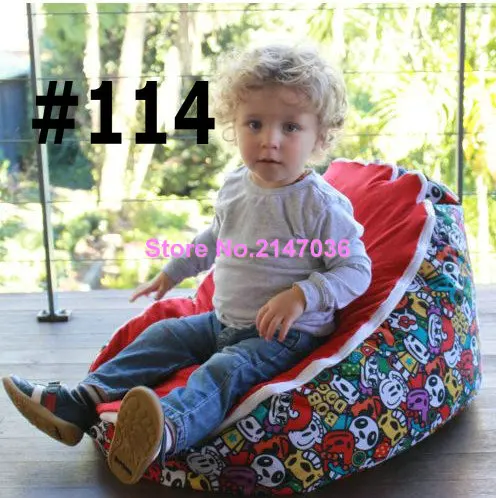 Best Panda print colorful big baby sitting chair bean bag, tight sleep beanbag sofa beds