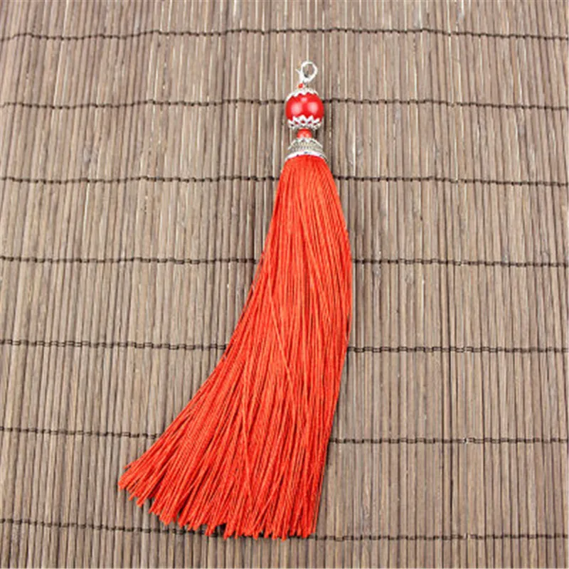1Pc Long 16cm Tassel Lobster Clasp Keychain Cellphone Straps Big Jewelry Charms DIY Earrings Accessories Necklace Pendants