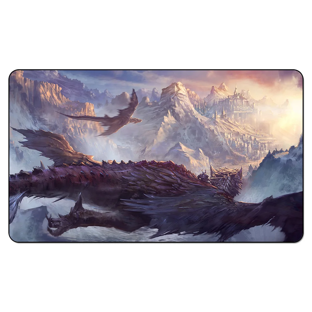 (Dragon Flying In The Sky Playmat) Custom Playmat Board Games Geek Game