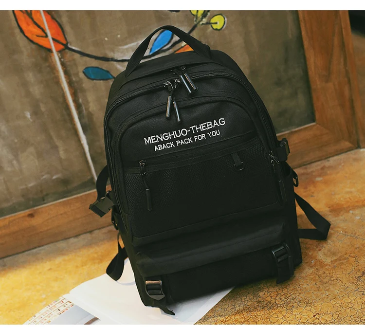 2018 New Menghuo Quality Waterproof Nylon Backpack Female Unisex Men's Backpacks for Laptop Women Notebook Bag Backpack Mochilas (50)