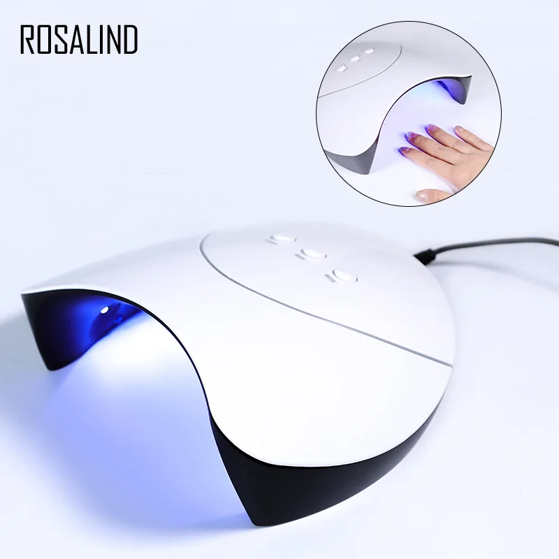 

ROSALIND Nail Dryer Tool UV Led Lamp 36W Machine Manicure for Curing 60/90/120S Gel Nail Varnishes USB Connector Nails Art Dryer