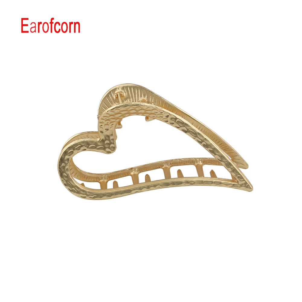 

Earofcorn Metal Hollow Geometric Fan shape Hair Clip Claw Hair accessories Boutique Non Slip