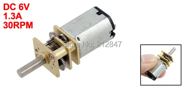 30 RPM DC 6V 2.5KG Micro Gear Box Speed Reducing Motor