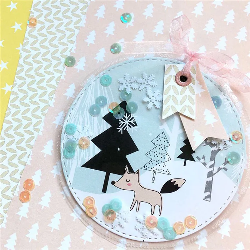 

YaMinSanNiO Cartoon AnimalMetal Cutting Dies New 2019 Stencils for Hedgehog and Fox Dies Scrapbooking Craft Dies Album Embossing