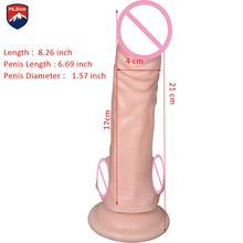 Dildo Realistic Big Flexible penis Dick Textured Shaft Silicone Big Dildo strong suction cup Sex Toy Sex Product For Women