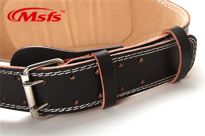 Weightlifting Belt Cowhide Leather Men Lumbar Protection Gym Fitness Training Squats Powerlifting Back Weight Lifting Belts