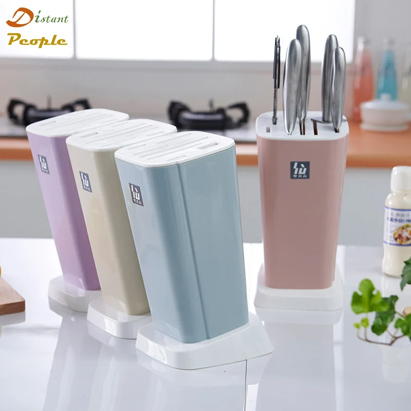 

Creative Knife Holder Plastic knife Block 3 Colors Knife Stand Kitchen Storage knife Rack